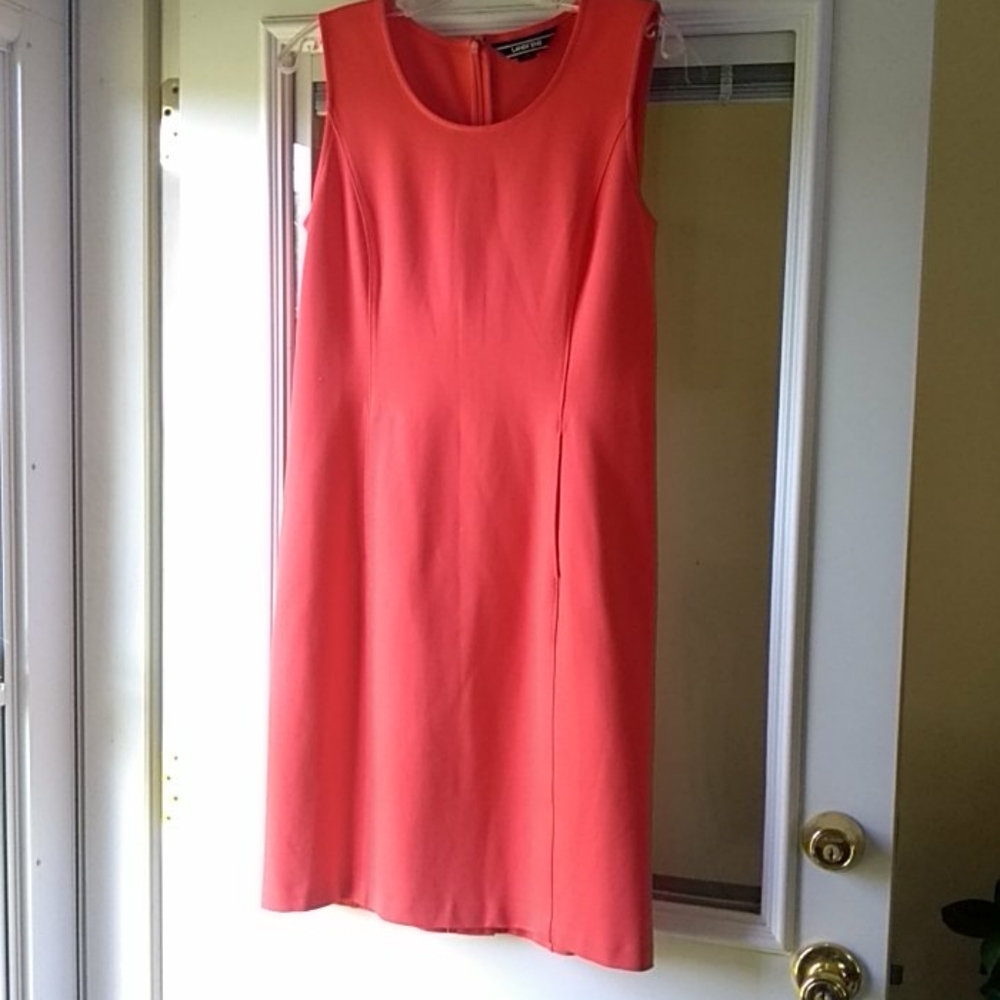 Land's end orange sheath dress